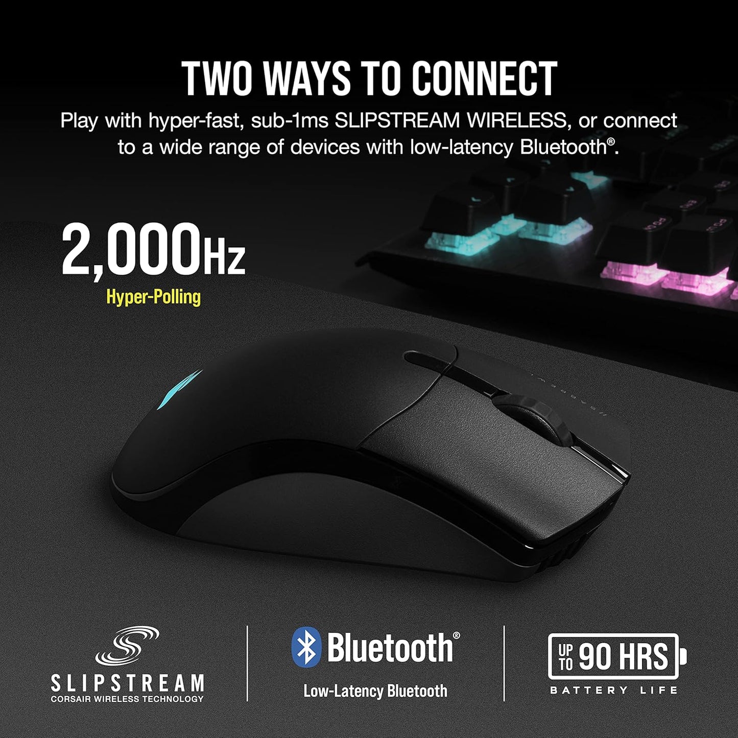 Corsair SABRE Wireless Gaming Mouse- Black