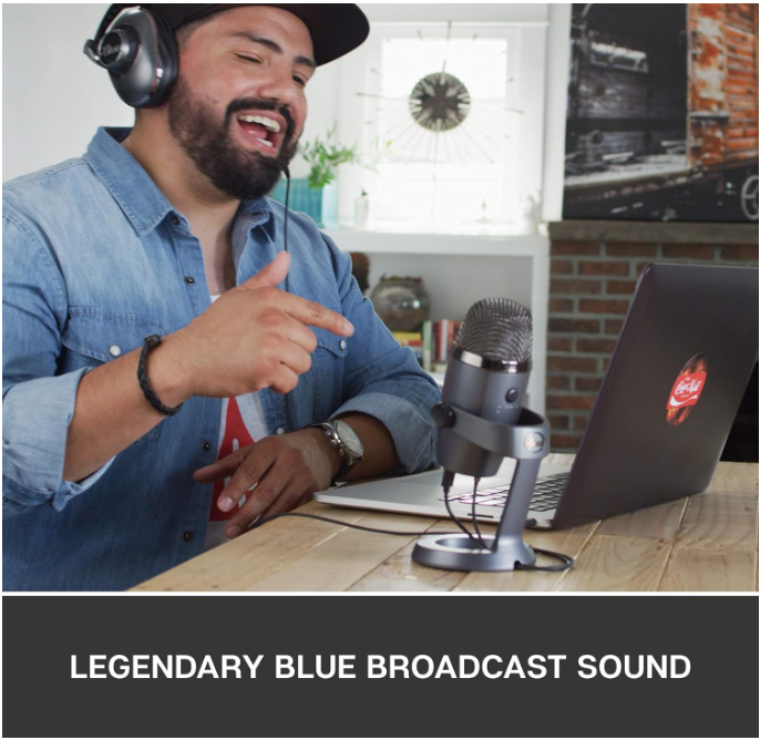 Logitech for Creators Blue Yeti Nano USB Microphone - Shadow Grey