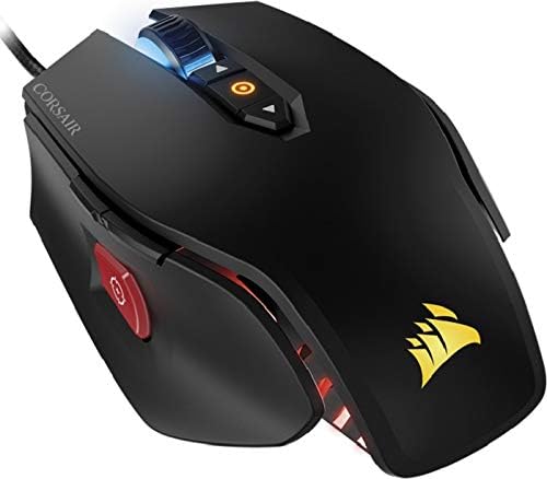 Corsair M65 PRO RGB Optical FPS Gaming Mouse (12000 DPI Optical Sensor, Adjustable Weights, 8 Programmable Buttons, 3-Zone RGB Multi-Colour Backlighting, Xbox One Compatible) - Black