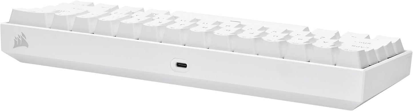 Corsair - K65 RGB Mini Wired 60% Mechanical Keyboard in White