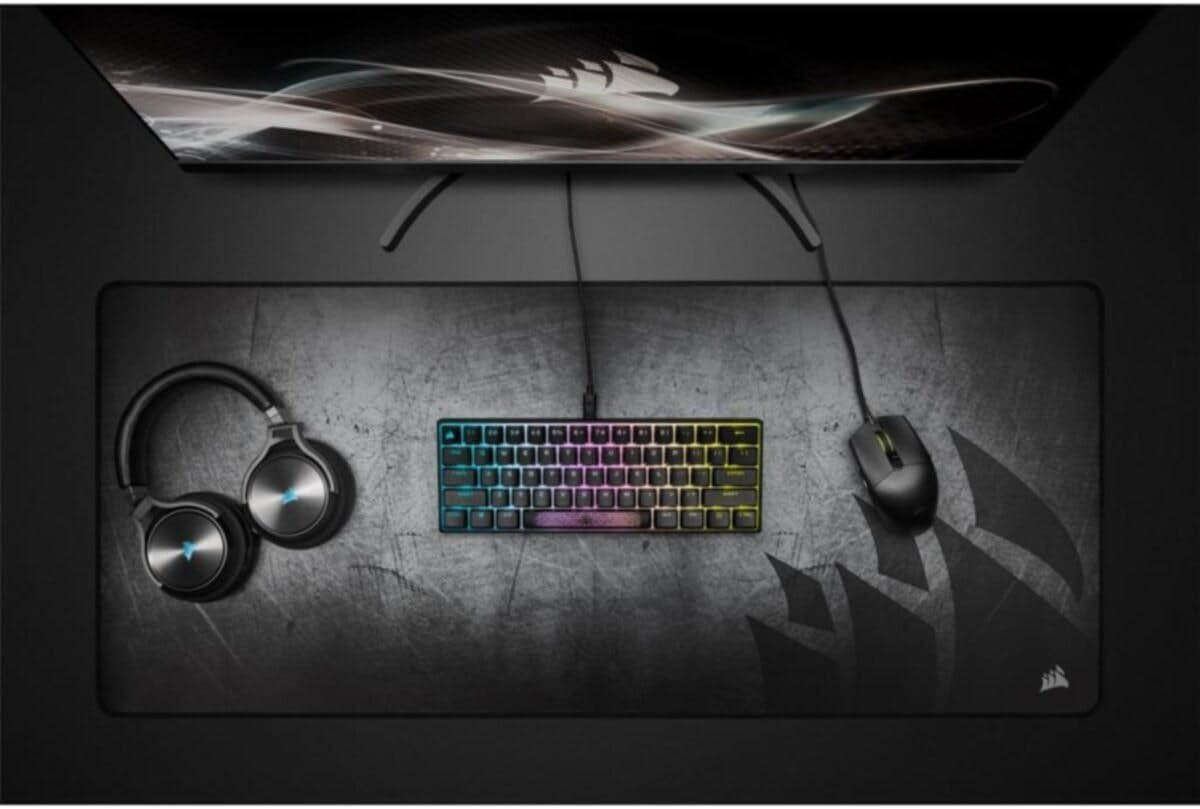 Corsair K65 RGB Mini 60% Mechanical Gaming Keyboard - Cherry MX Speed - Black
