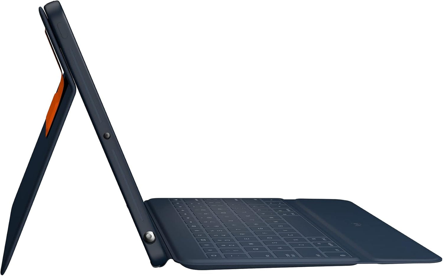 Logitech Rugged Combo 3 iPad Keyboard Case with Smart Connector for iPad (7th and 8th Generation) for Education - Classic Blue