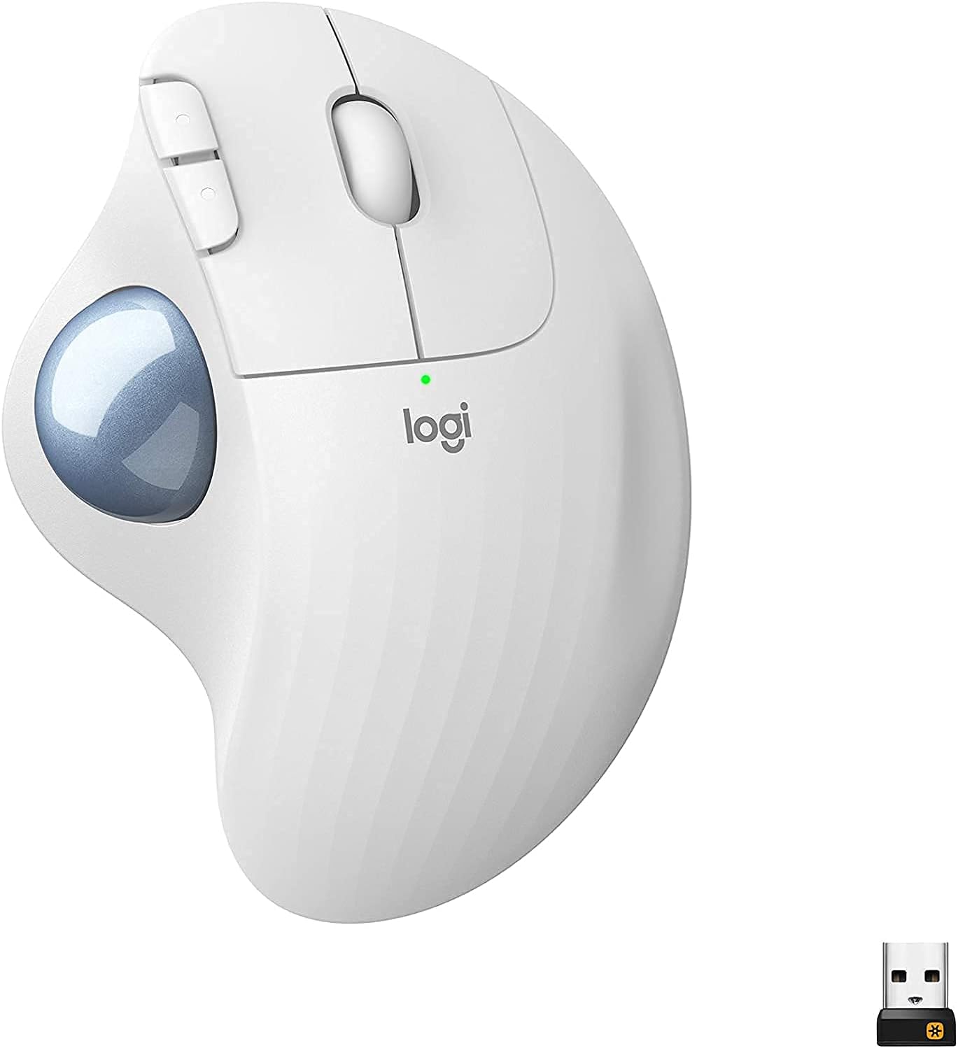 Logitech Ergo M575 Wireless Trackball Mouse- Off White (Renewed)