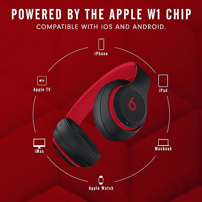 Beats Studio 3 in Defiant Black-Red