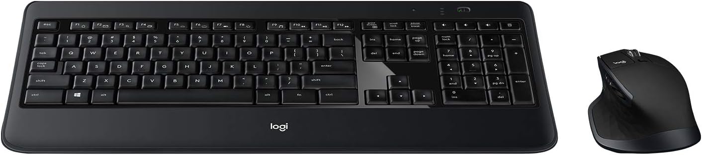 Logitech MX900 Keyboard and MX Master Mouse Combo - Black