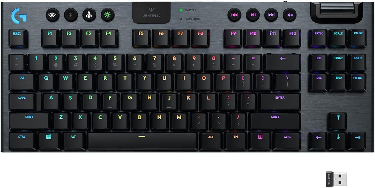 Logitech G915 TKL Wireless RGB Mechanical Gaming Keyboard- Clicky