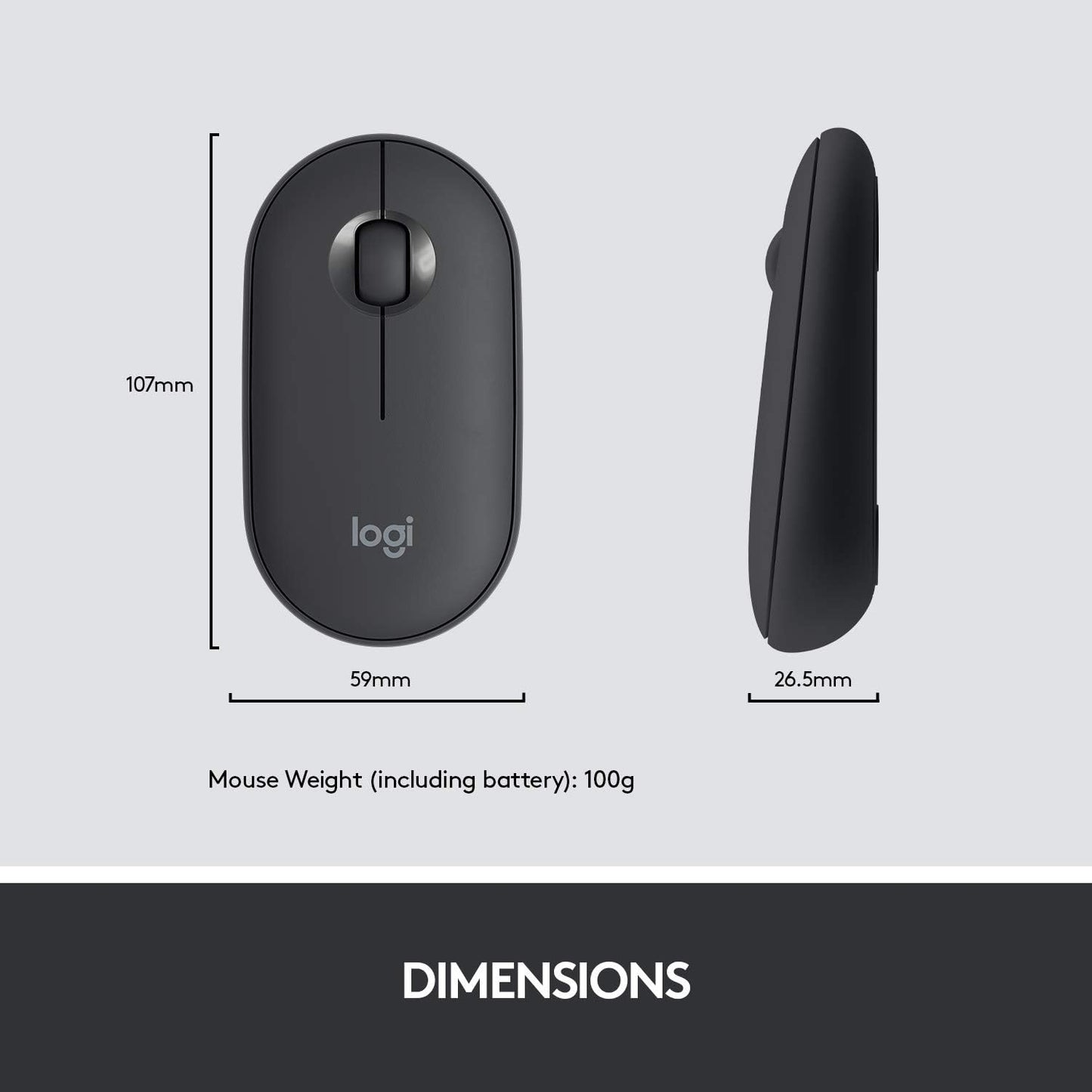 Logitech MK470 Slim Wireless Keyboard and Mouse Combo Graphite
