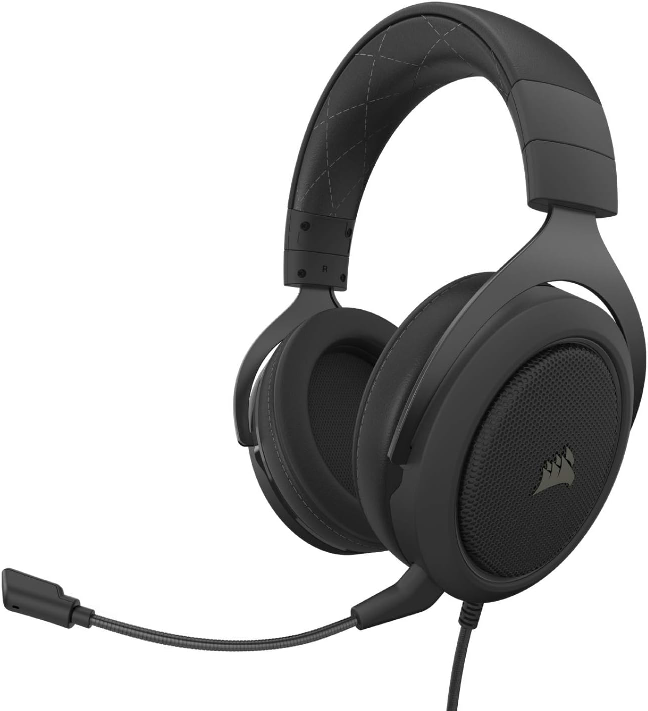 Corsair HS60 Pro – 7.1 Virtual Surround Sound PC Gaming Headset w/USB DAC - Discord Certified Headphones – Compatible with Xbox One, PS4, and Nintendo Switch – Carbon
