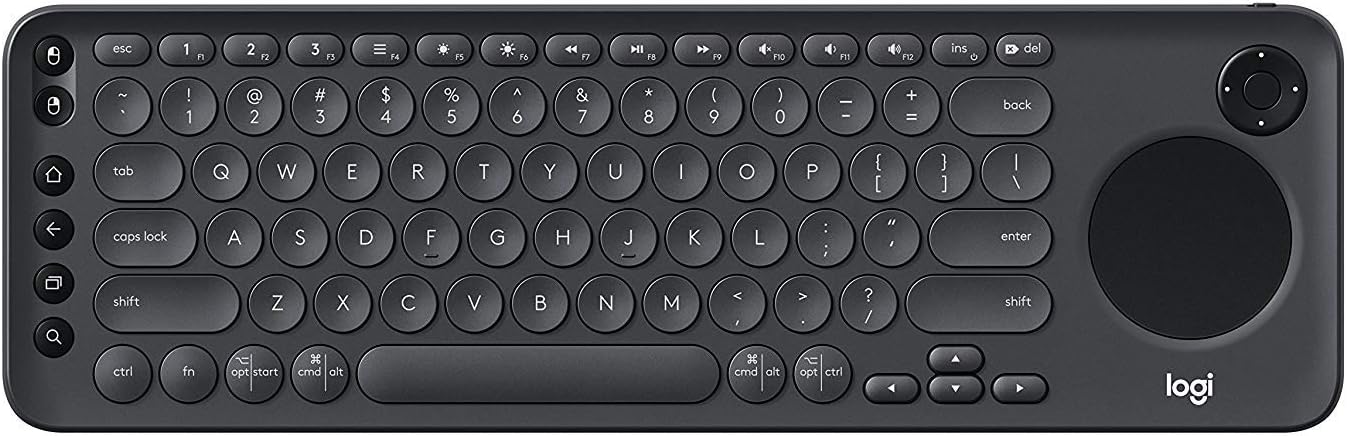 Logitech K600 TV - TV Keyboard with Integrated Touchpad and D-Pad Compatible with Smart TV