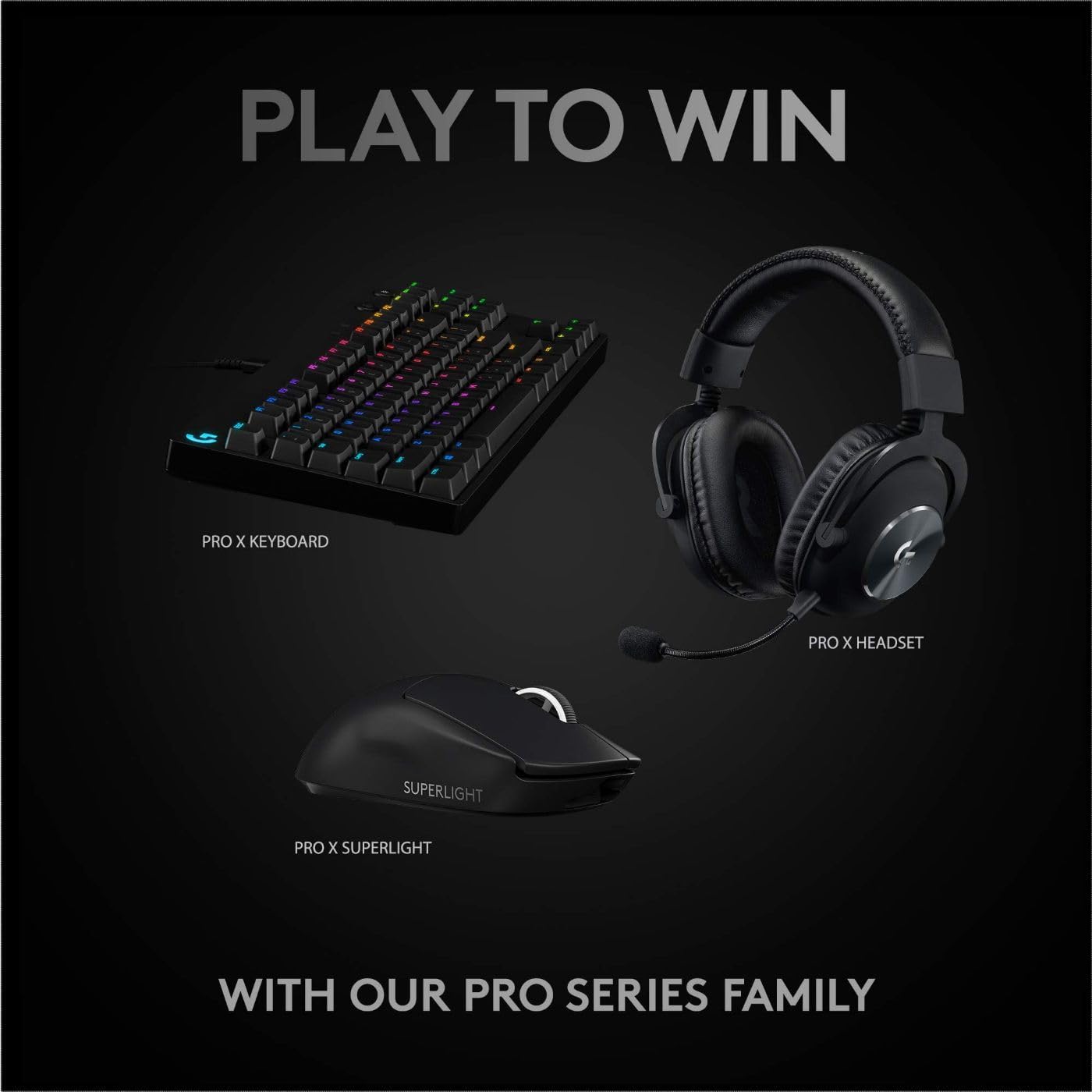 Logitech G PRO X SUPERLIGHT Wireless Gaming Mouse - Black