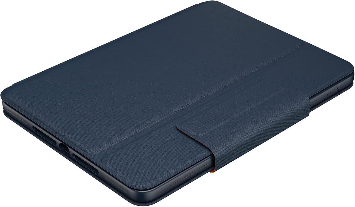Logitech Rugged Combo 3 iPad Keyboard Case with Smart Connector for iPad (7th and 8th Generation) for Education - Classic Blue