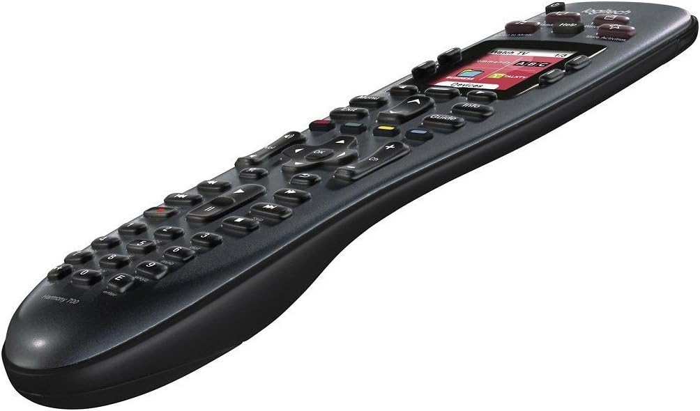 Logitech 915-000162 Harmony 700 Rechargeable Remote with Color Screen (Black)