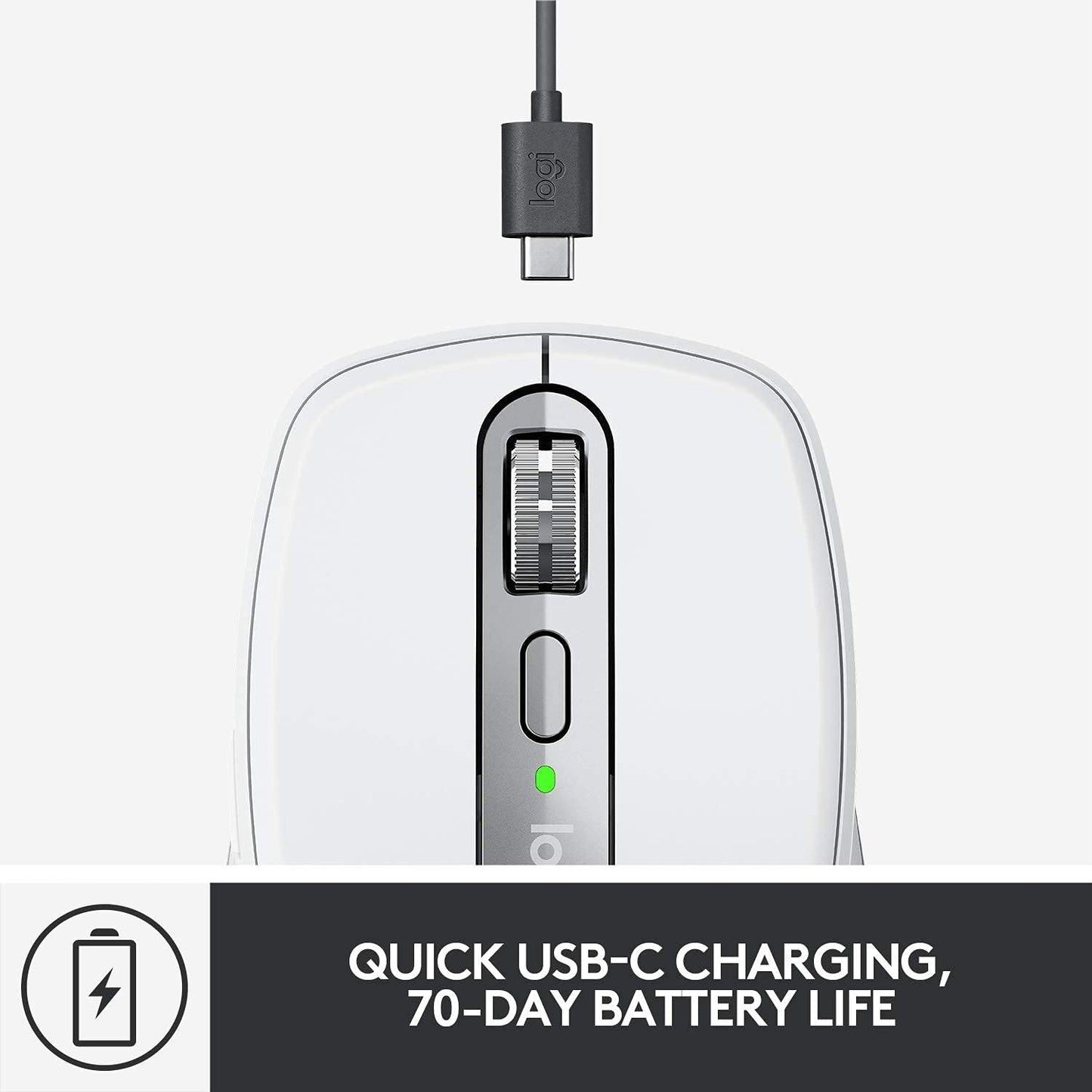 Logitech MX Anywhere 3 Wireless Mouse - Pale Grey