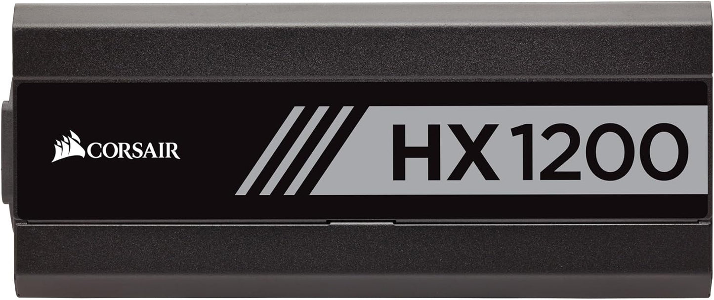 Corsair HX1200 1200W 80+ Platinum Fully Modular Power Supply Unit - Black