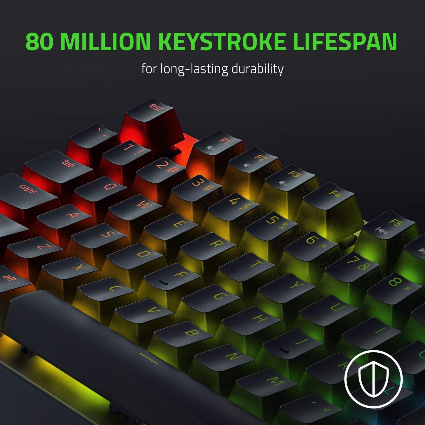 Razer BlackWidow V3 Tenkeyless Mechanical Gaming Keyboard: Razer Mechanical Switches - Chroma RGB Lighting - Compact Form Factor - Programmable Macro Functionality - USB Passthrough
