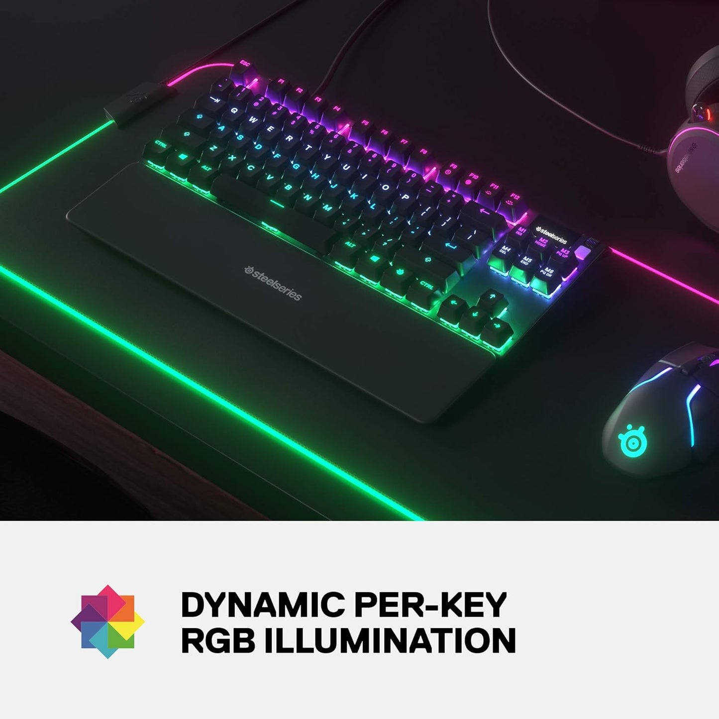 SteelSeries Apex 7 Gaming Keyboard with OLED Smart Display