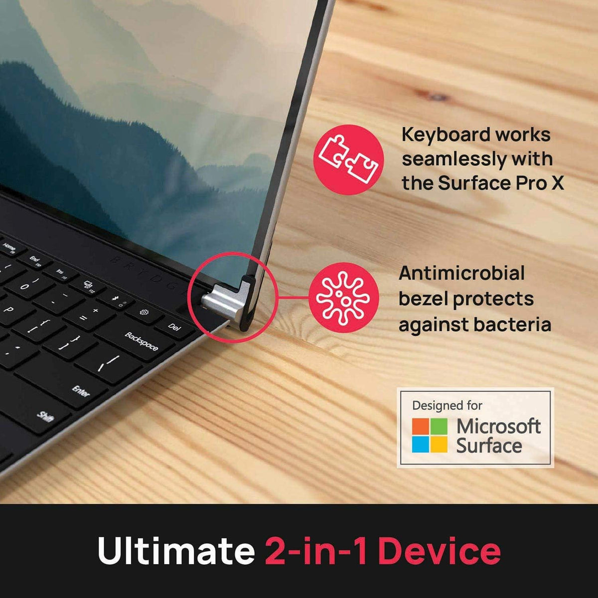 Brydge SPX+ Wireless Keyboard with Precision Touchpad (Platinum ...