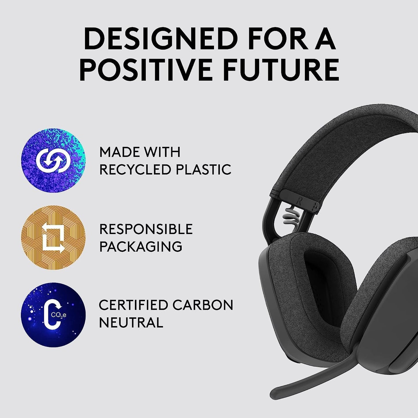 Logitech Zone Vibe 100 Lightweight Wireless Over Ear Headphones