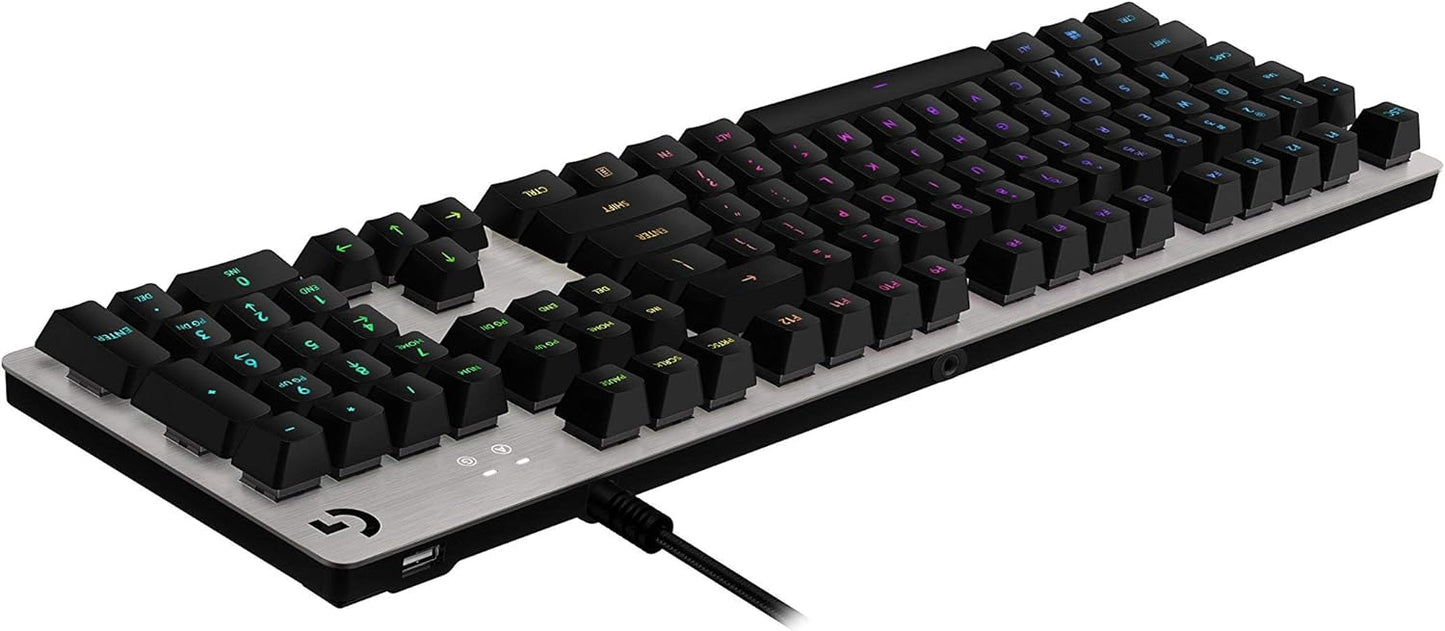 Logitech G513 Wired Gaming Keyboard - Silver