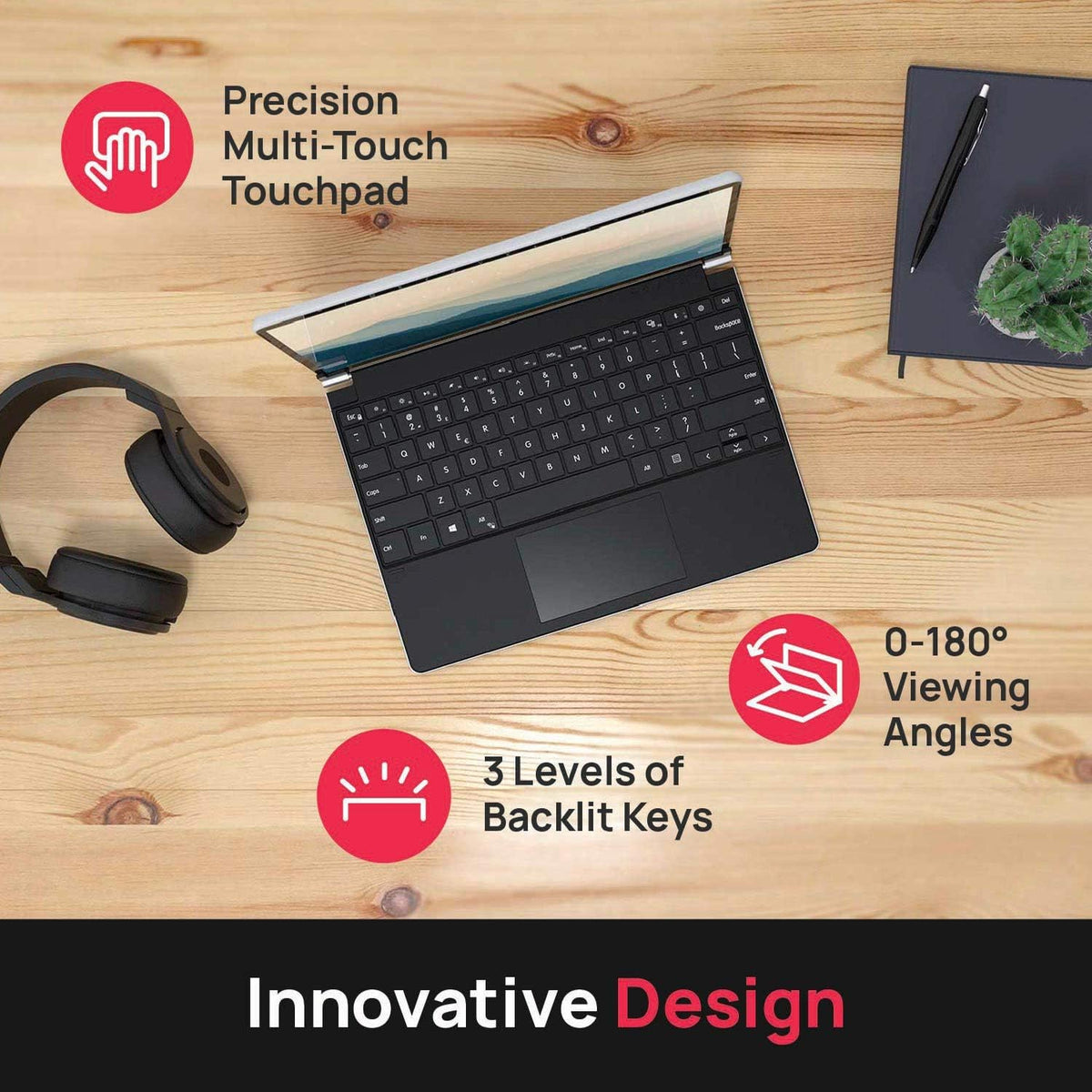 Brydge SPX+ Wireless Keyboard with Precision Touchpad (Platinum ...