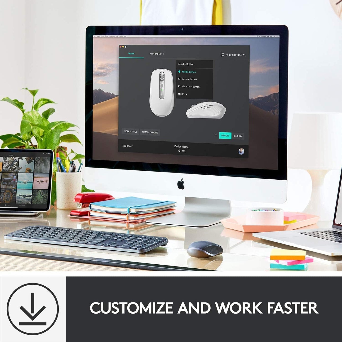 Logitech MX Anywhere 3 Wireless Mouse - Pale Grey
