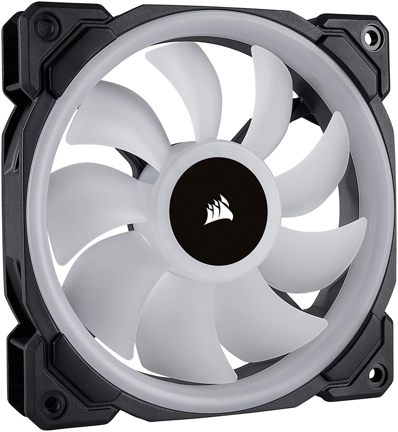 Corsair LL Series LL120 Black RGB 120mm Dual Light Loop RGB LED PWM Fan 3 Fan Pack with Lighting Node Pro (CO-9050072-WW)