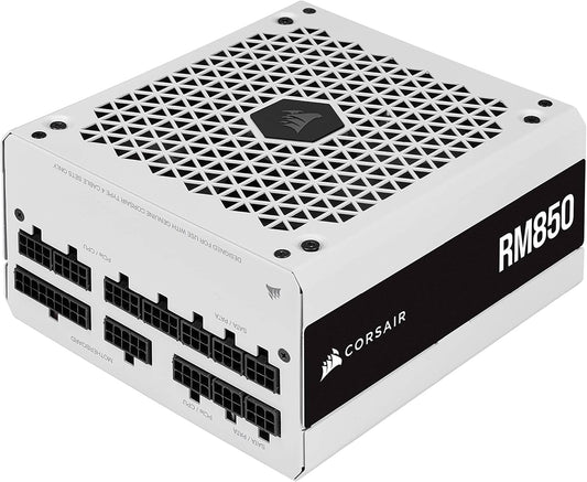 Corsair CORSAIR RM Series (2021), White, RM850, 850 Watt, 80 Plus Gold Certified, Fully Modular Power Supply