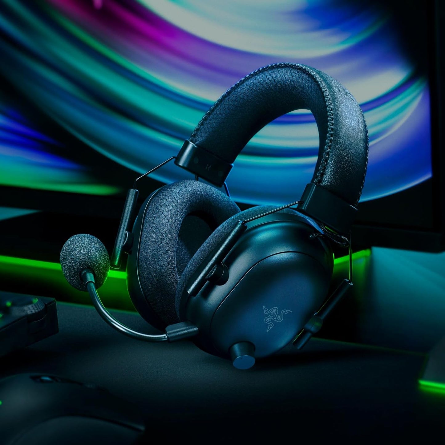 Razer Blackshark V2 Pro Over-Ear Wireless Gaming Headset with Detachable Mic, Black