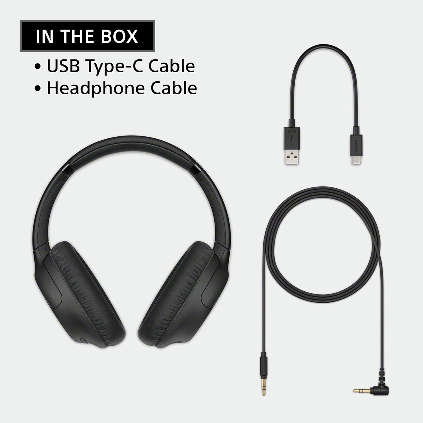 Sony Wireless Noise-Cancelling Over-The-Ear Headphones WH-CH710N - Black