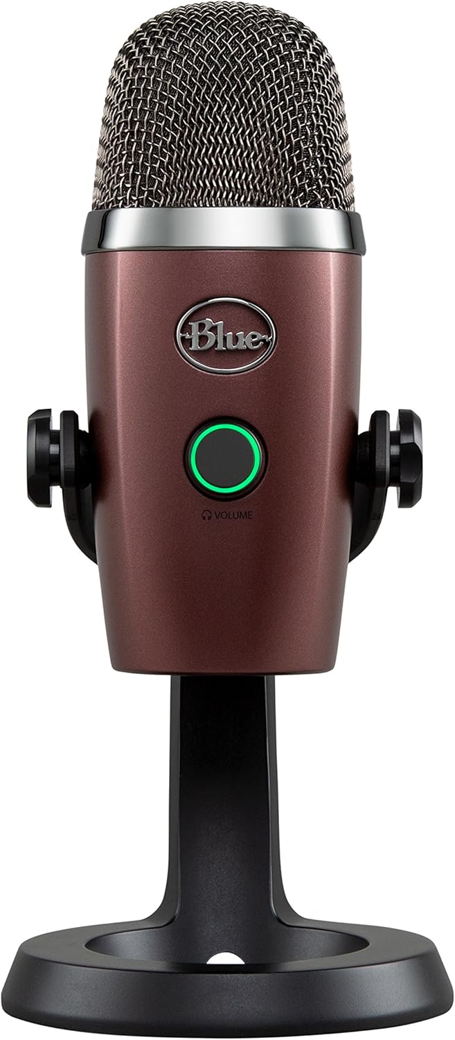 Blue Yeti Nano Premium USB Mic for Recording and Streaming, Red Onyx
