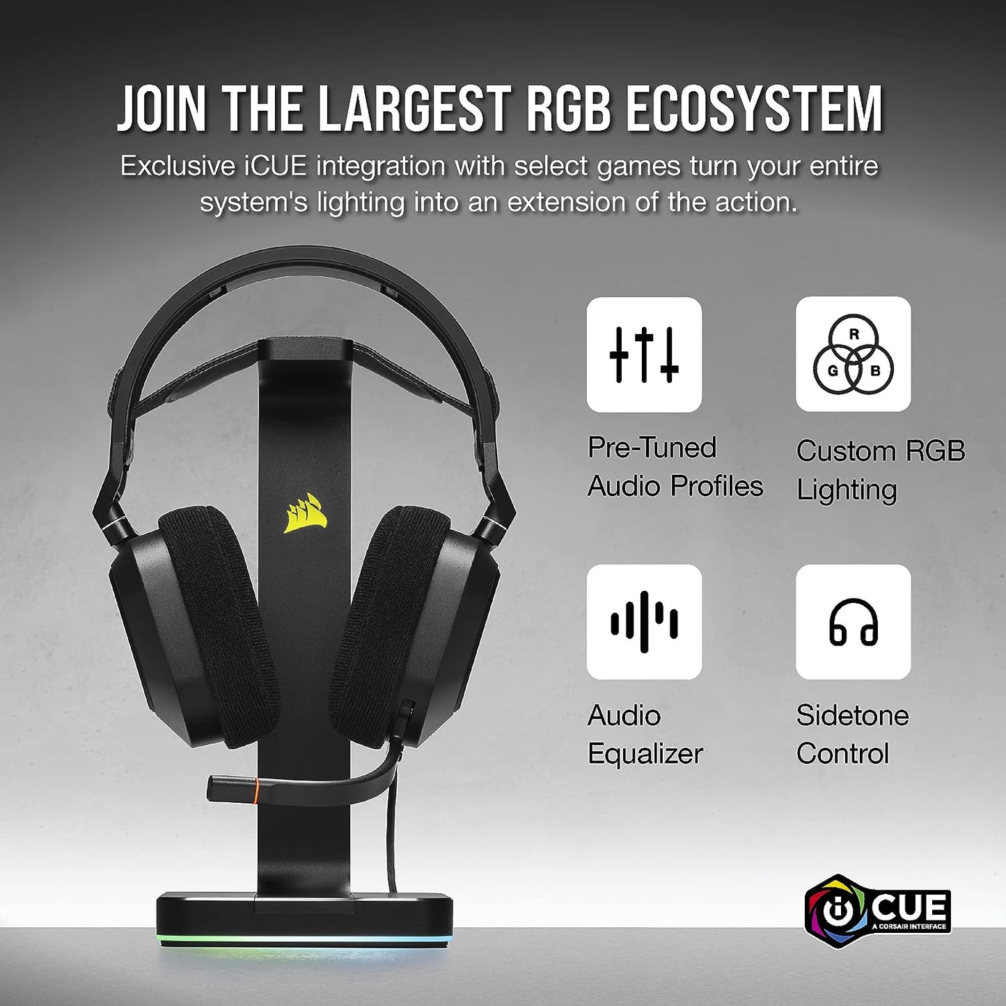Corsair HS80 Headset in Carbon