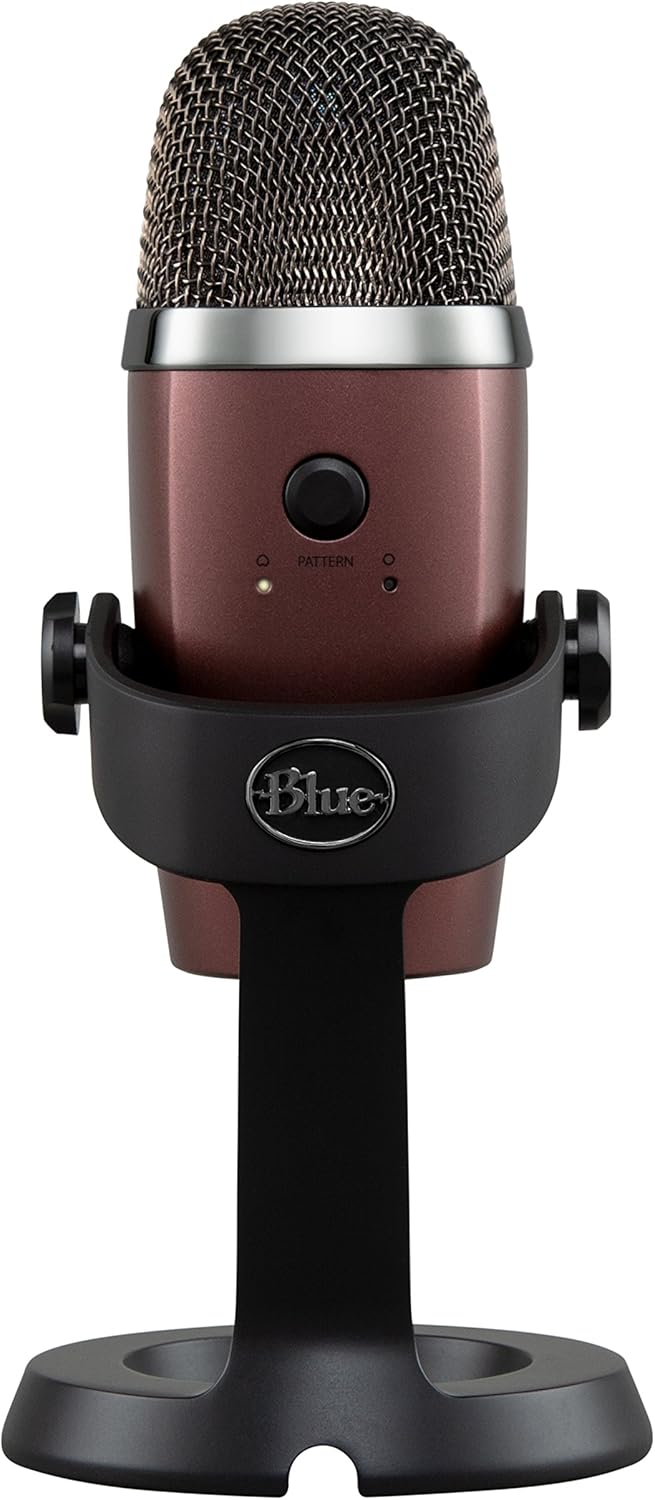 Blue Yeti Nano Premium USB Mic for Recording and Streaming, Red Onyx
