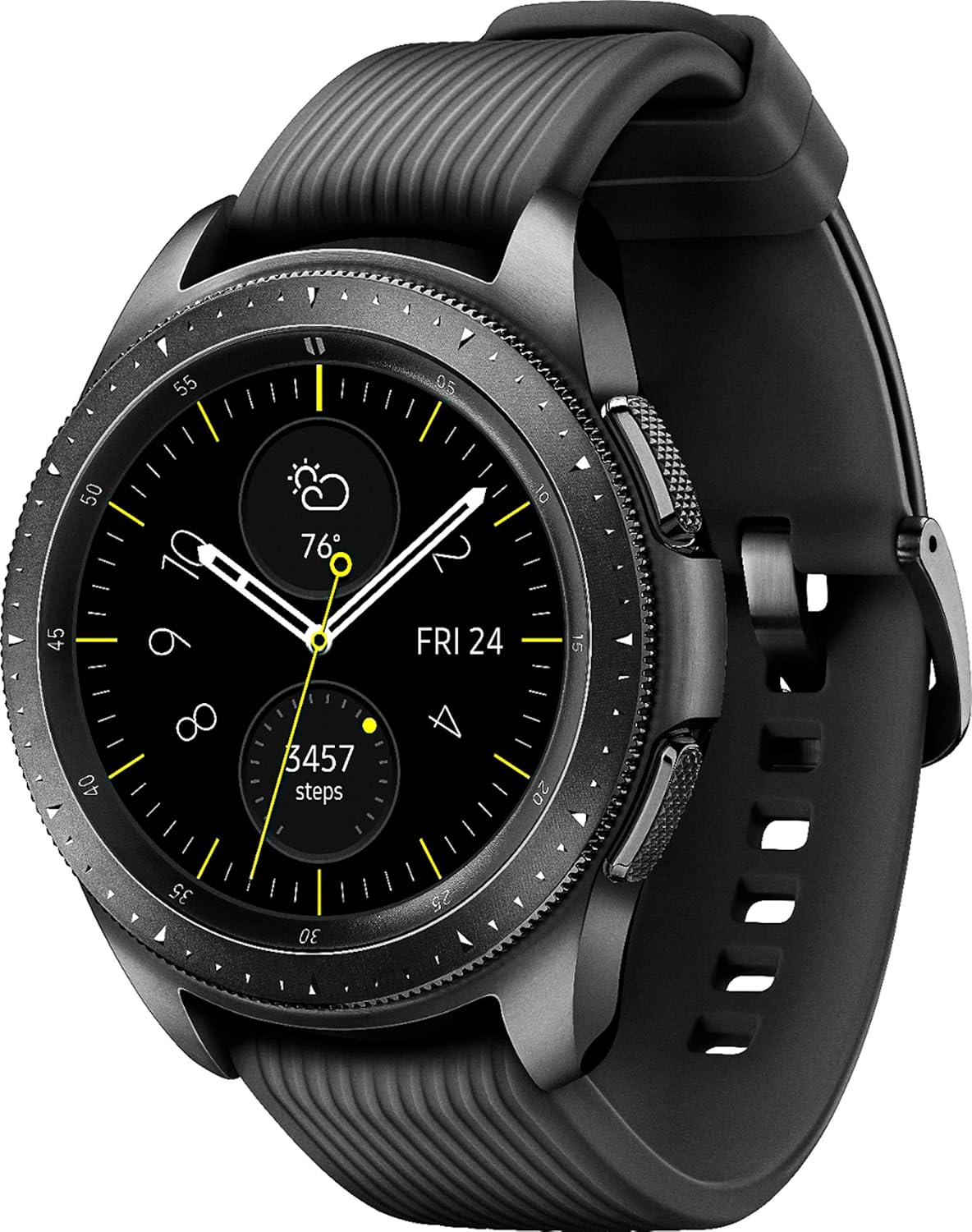 Samsung Galaxy Watch (42mm, GPS, Bluetooth) – Midnight Black (US Version)