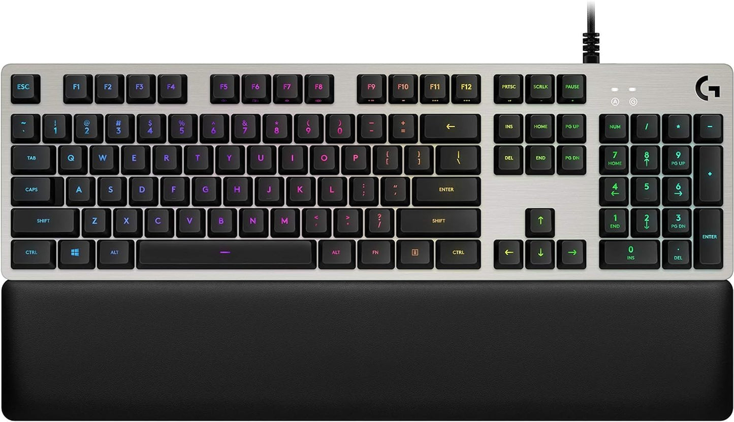 Logitech G513 Wired Gaming Keyboard - Silver