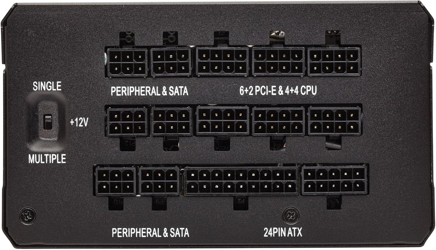 Corsair HX1200 1200W 80+ Platinum Fully Modular Power Supply Unit - Black