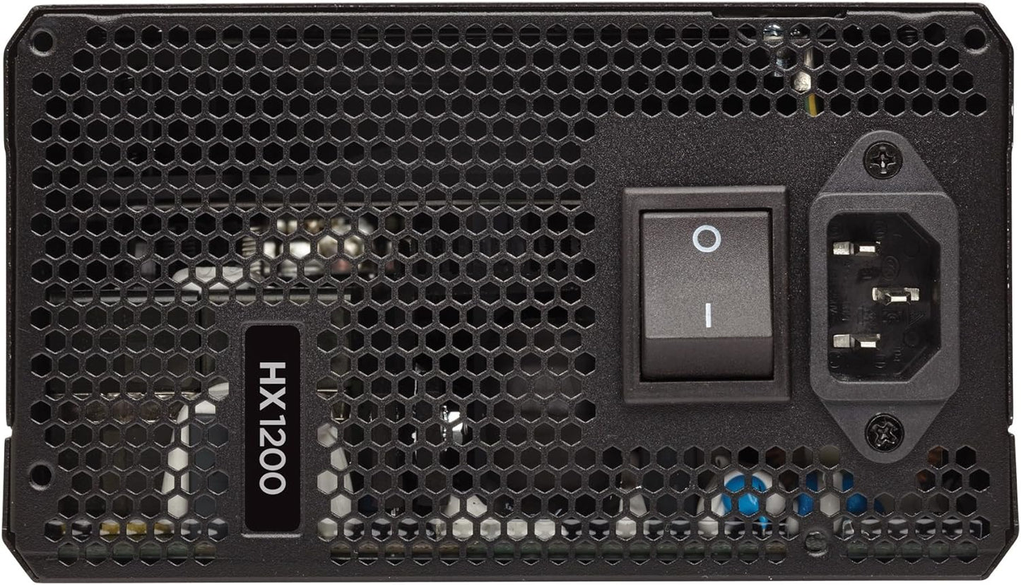 Corsair HX1200 1200W 80+ Platinum Fully Modular Power Supply Unit - Black
