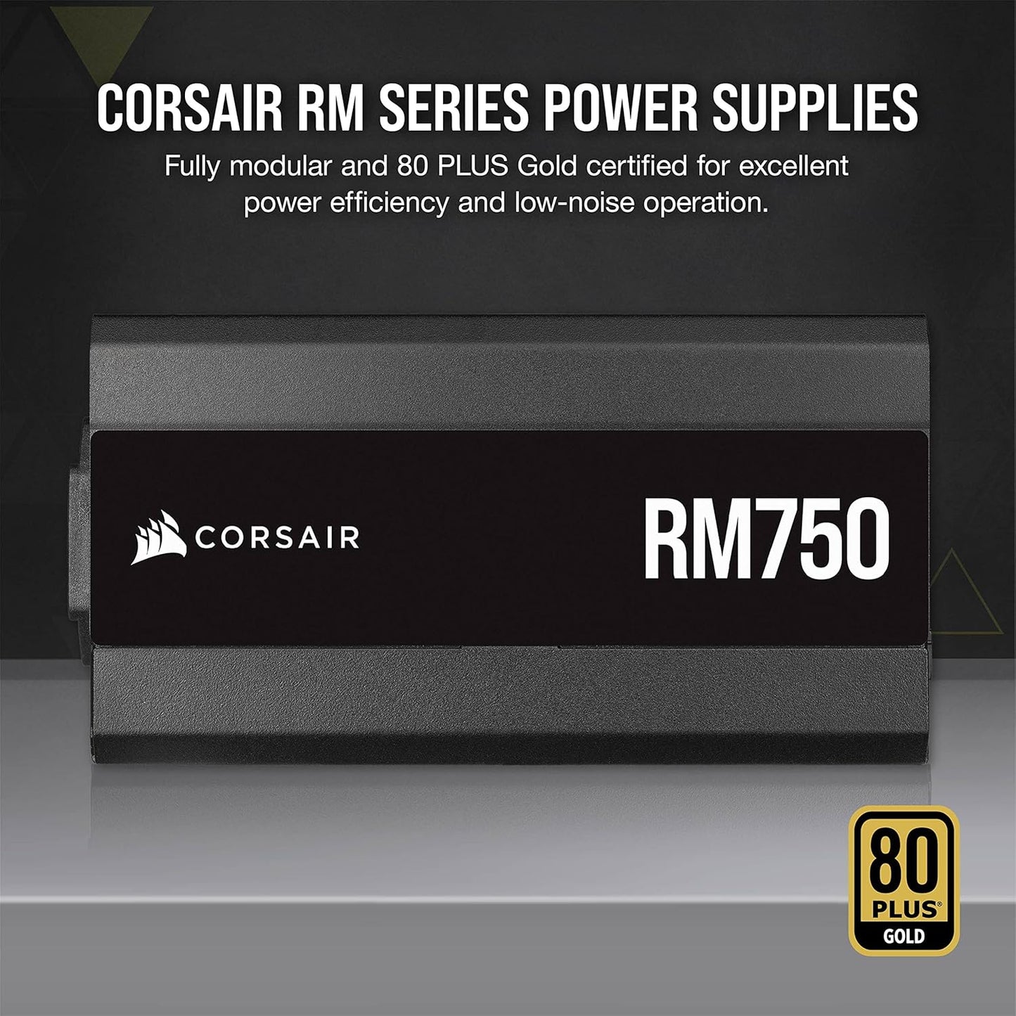 CORSAIR RM Series (2021), RM750, 750 Watt, 80 Plus Gold Certified, Fully Modular Power Supply
