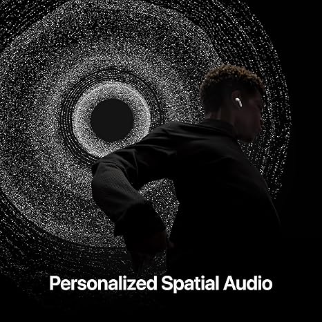 Apple AirPods Pro 2 Wireless Earbuds, Active Noise Cancellation, Hearing Aid Feature, Bluetooth Headphones, Transparency, Personalized Spatial Audio, High-Fidelity Sound, H2 Chip, USB-C Charging