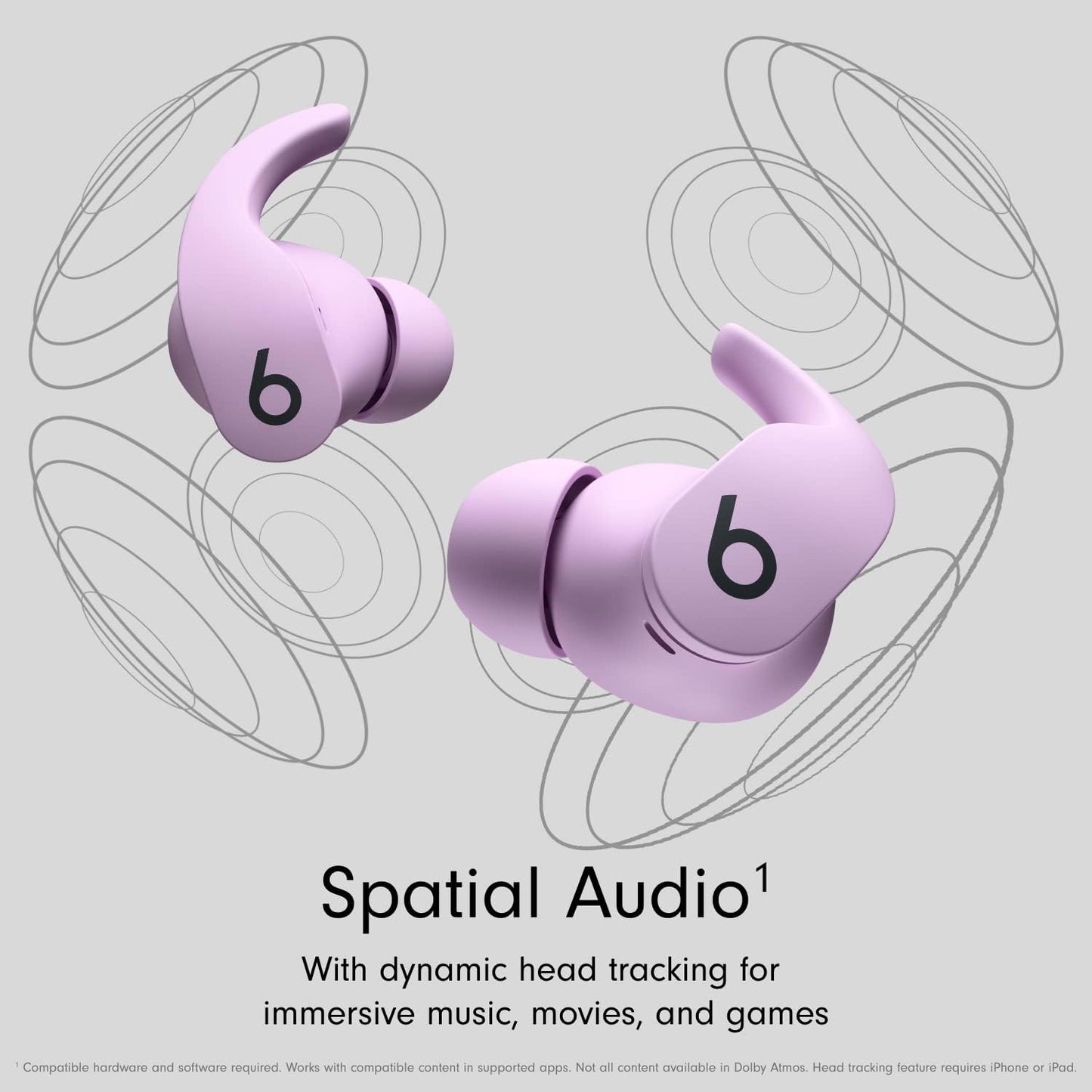 Beats Fit Pro - True Wireless Noise Cancelling Earbuds • Apple H1 Headphone Chip • Compatible with Apple & Android • Class 1 Bluetooth • Built-in Microphone • 6 Hours of Listening Time • Beats Stone Purple