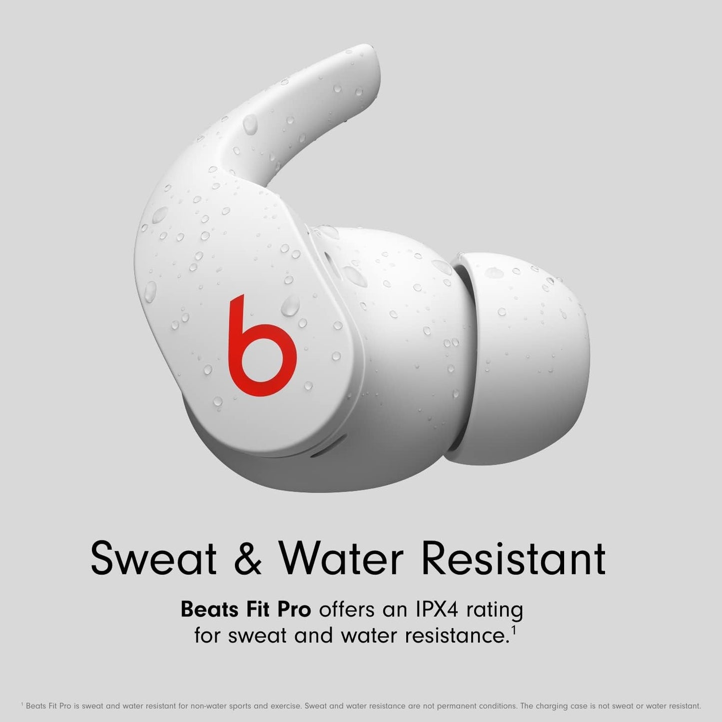 Beats Fit Pro - True Wireless Noise Cancelling Earbuds • Apple H1 Headphone Chip • Compatible with Apple & Android • Class 1 Bluetooth • Built-in Microphone • 6 Hours of Listening Time • Beats White